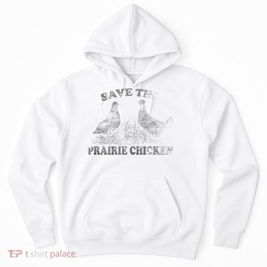 Save The Prairie Chicken Apparel Vintage Conservation Hoodie