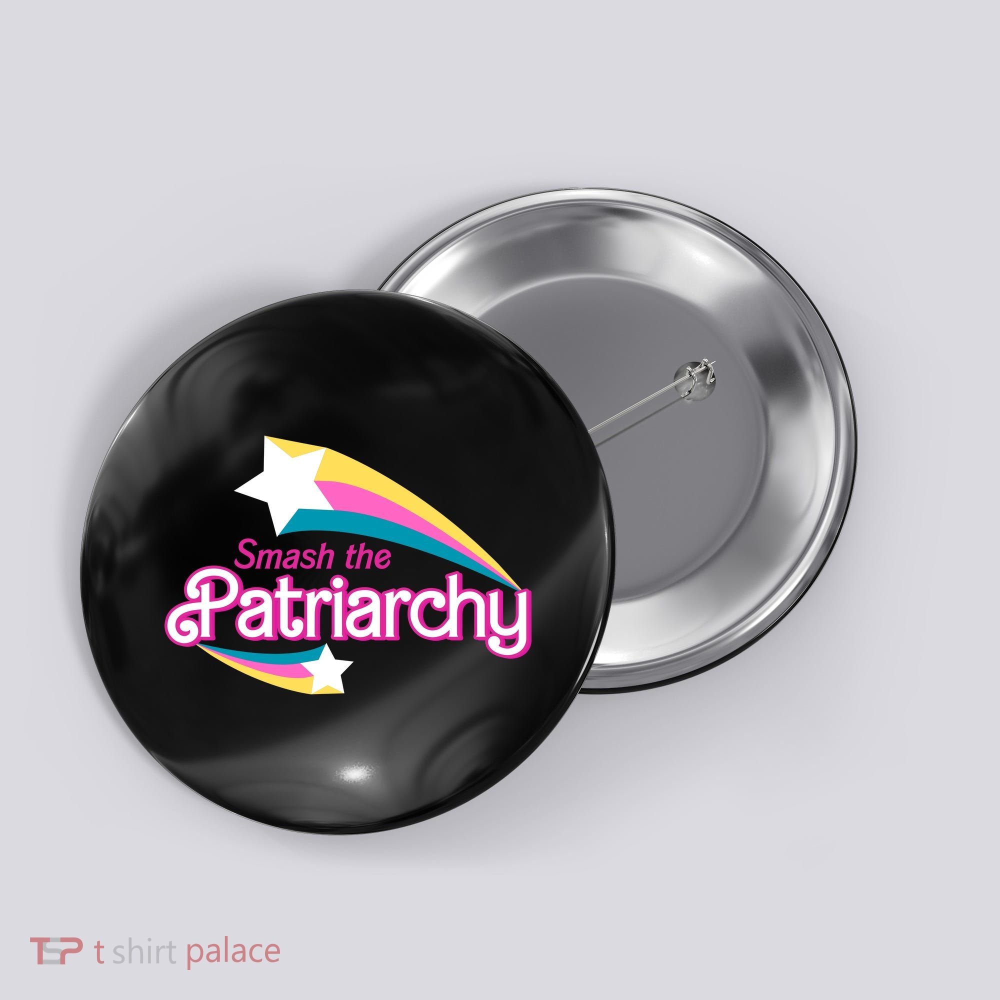 Smash The Patriarchy Feminism Button
