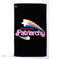Smash The Patriarchy Feminism Golf Towel thumb 0