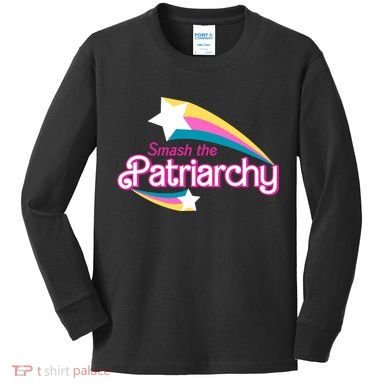 Smash The Patriarchy Feminism Kids Long Sleeve Shirt
