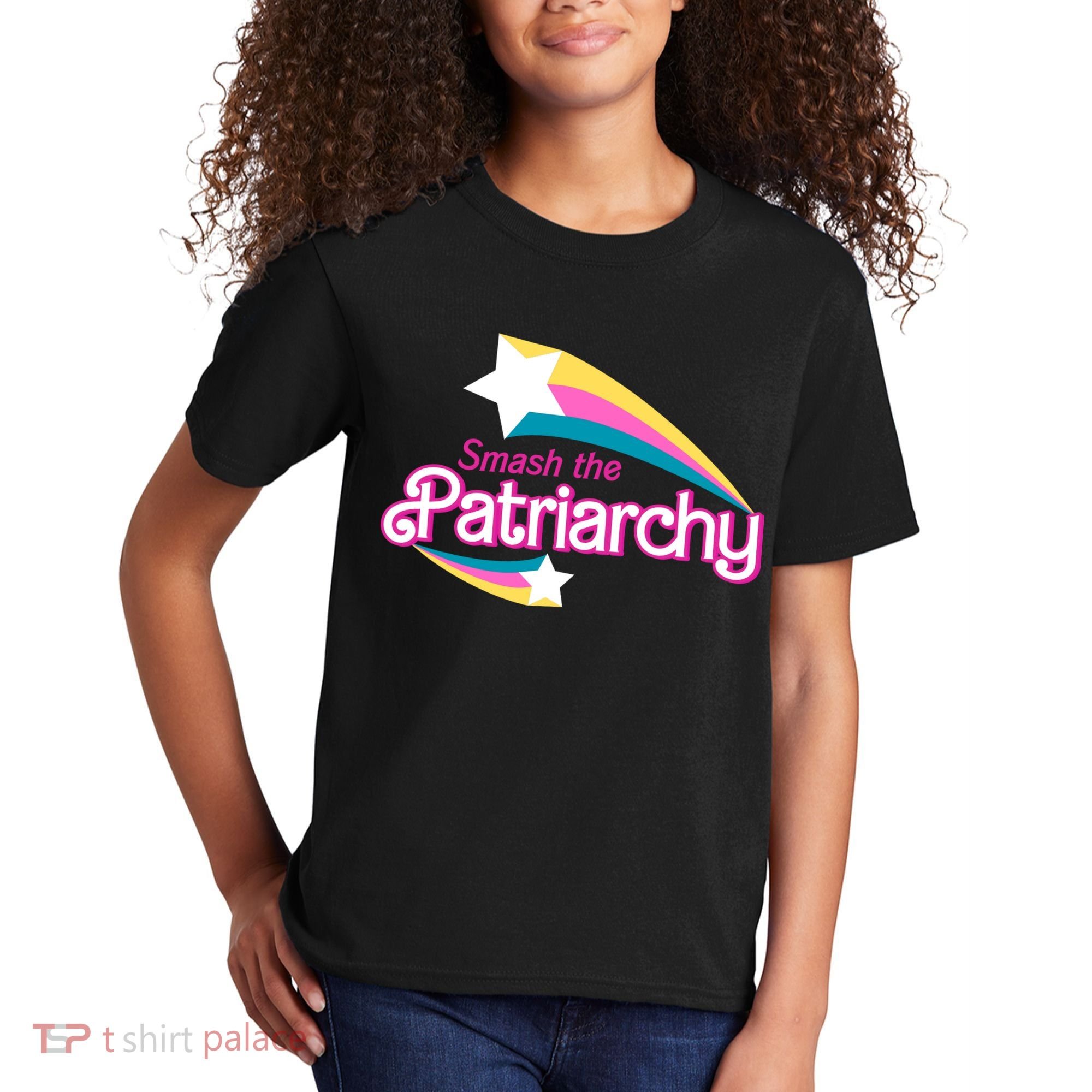Smash The Patriarchy Feminism Kids T-Shirt