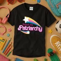 Smash The Patriarchy Feminism Kids T-Shirt thumb 3