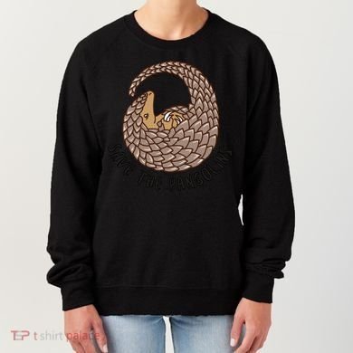Save The Pangolins Gift Wildlife Conservation Gift Women's Sweatshirt