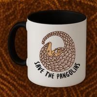 Save The Pangolins Gift Wildlife Conservation Gift Coffee Mug thumb 2