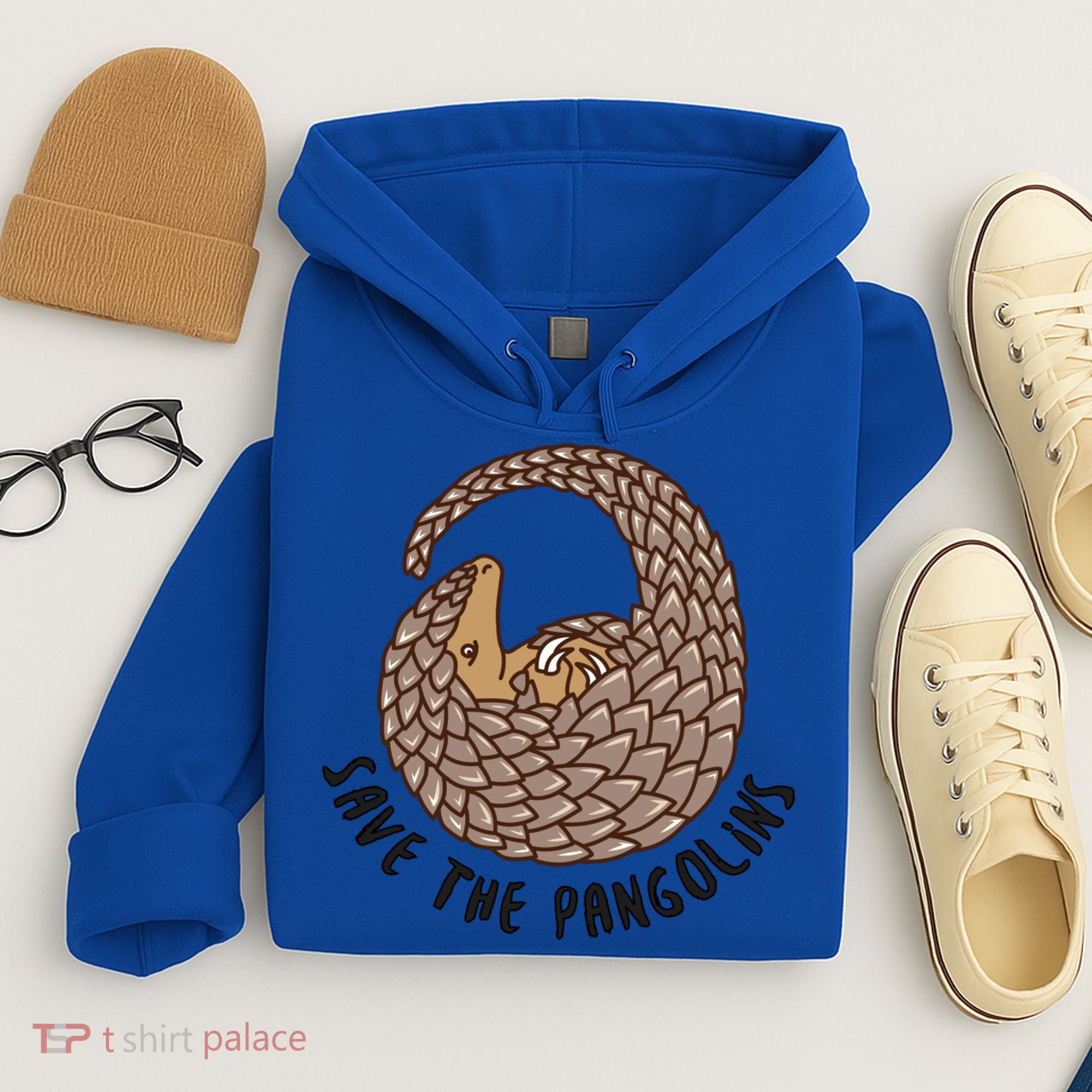 Save The Pangolins Gift Wildlife Conservation Gift Hoodie