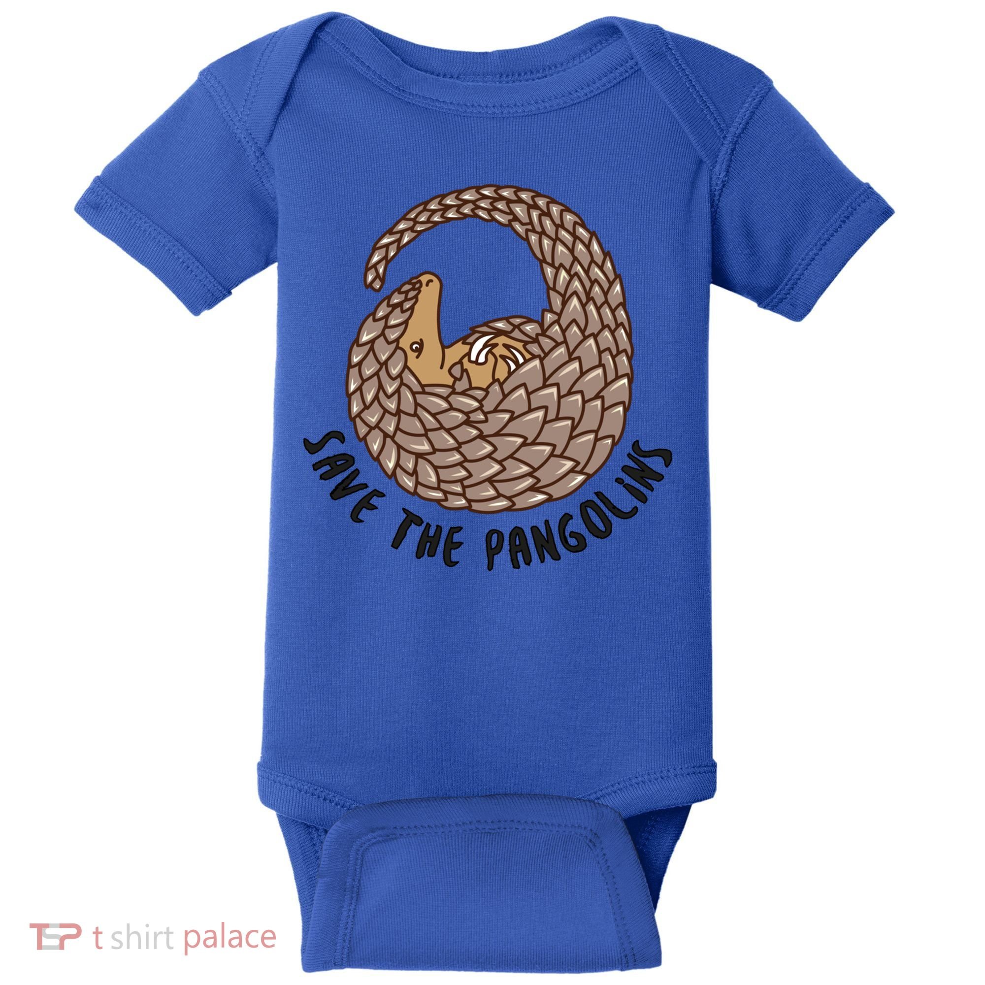 Save The Pangolins Gift Wildlife Conservation Gift Baby Bodysuit