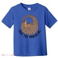Save The Pangolins Gift Wildlife Conservation Gift Toddler T-Shirt thumb 0