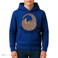 Save The Pangolins Gift Wildlife Conservation Gift Kids Hoodie thumb 4