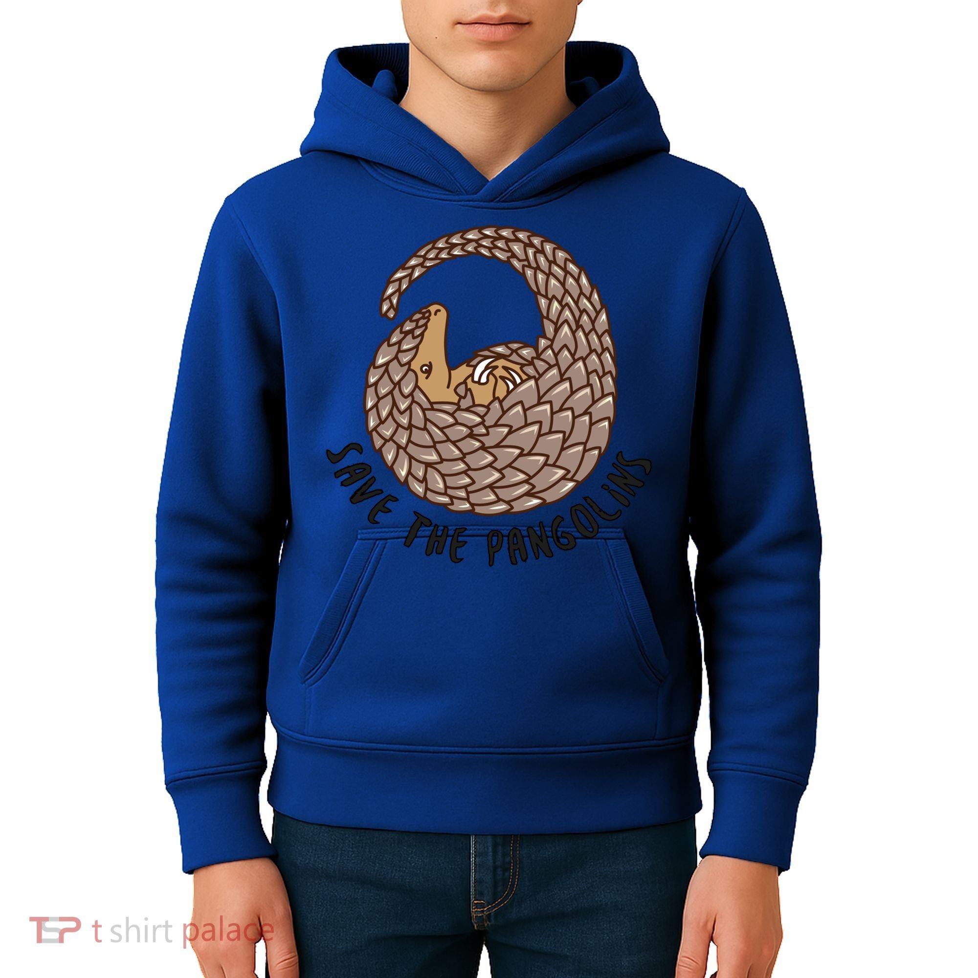 Save The Pangolins Gift Wildlife Conservation Gift Kids Hoodie