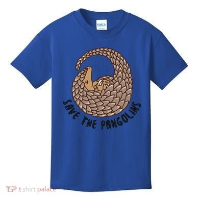 Save The Pangolins Gift Wildlife Conservation Gift Kids T-Shirt
