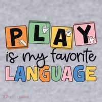 Speech Therapy Play Is My Favorite Language Slp Women's Sweatshirt thumb 2