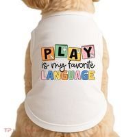 Speech Therapy Play Is My Favorite Language Slp Doggie Tank thumb 0