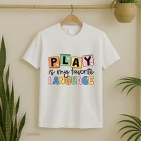 Speech Therapy Play Is My Favorite Language Slp T-Shirt thumb 2
