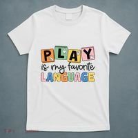 Speech Therapy Play Is My Favorite Language Slp T-Shirt thumb 5