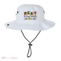 Speech Therapy Play Is My Favorite Language Slp Bucket Hat thumb 0