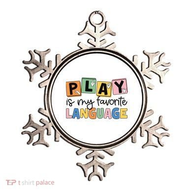 Speech Therapy Play Is My Favorite Language Slp Ornament