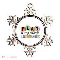 Speech Therapy Play Is My Favorite Language Slp Ornament thumb 0
