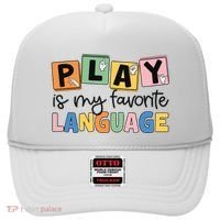 Speech Therapy Play Is My Favorite Language Slp Hat thumb 0