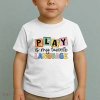 Speech Therapy Play Is My Favorite Language Slp Toddler T-Shirt thumb 2