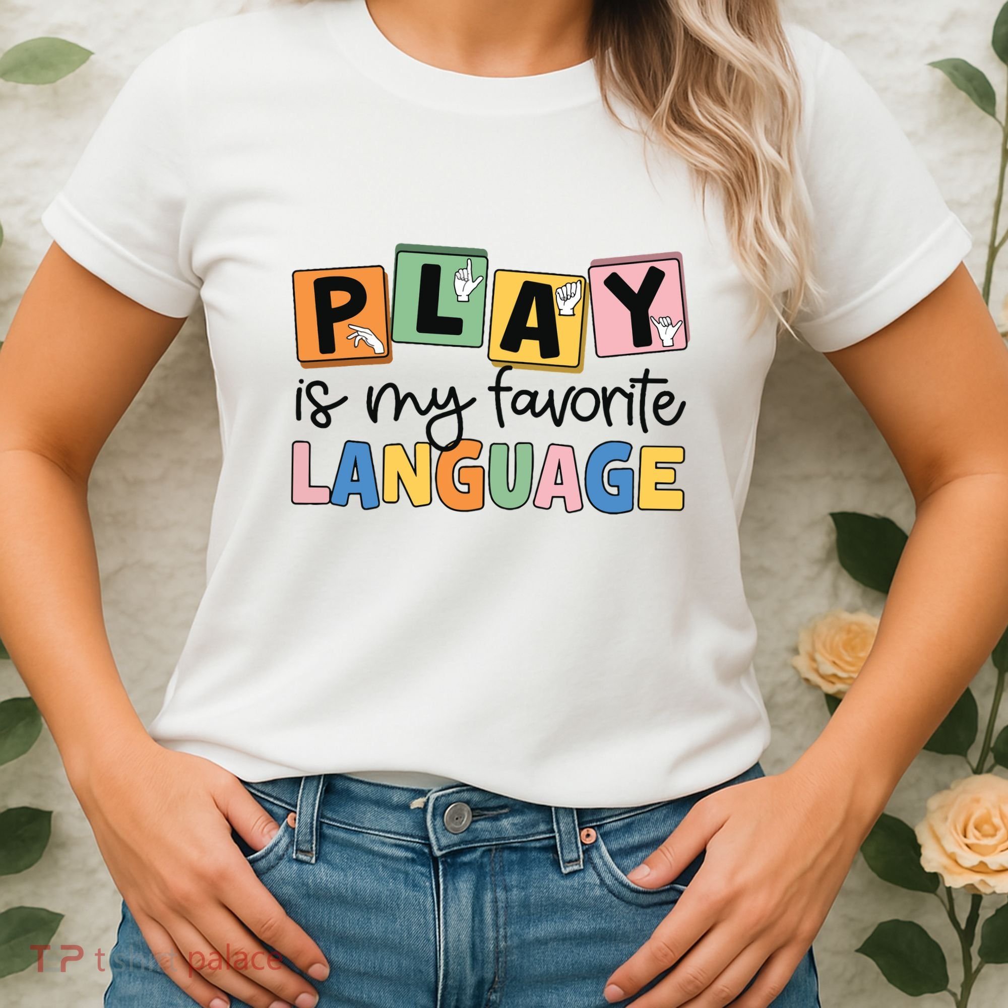 Speech Therapy Play Is My Favorite Language Slp Women's T-Shirt