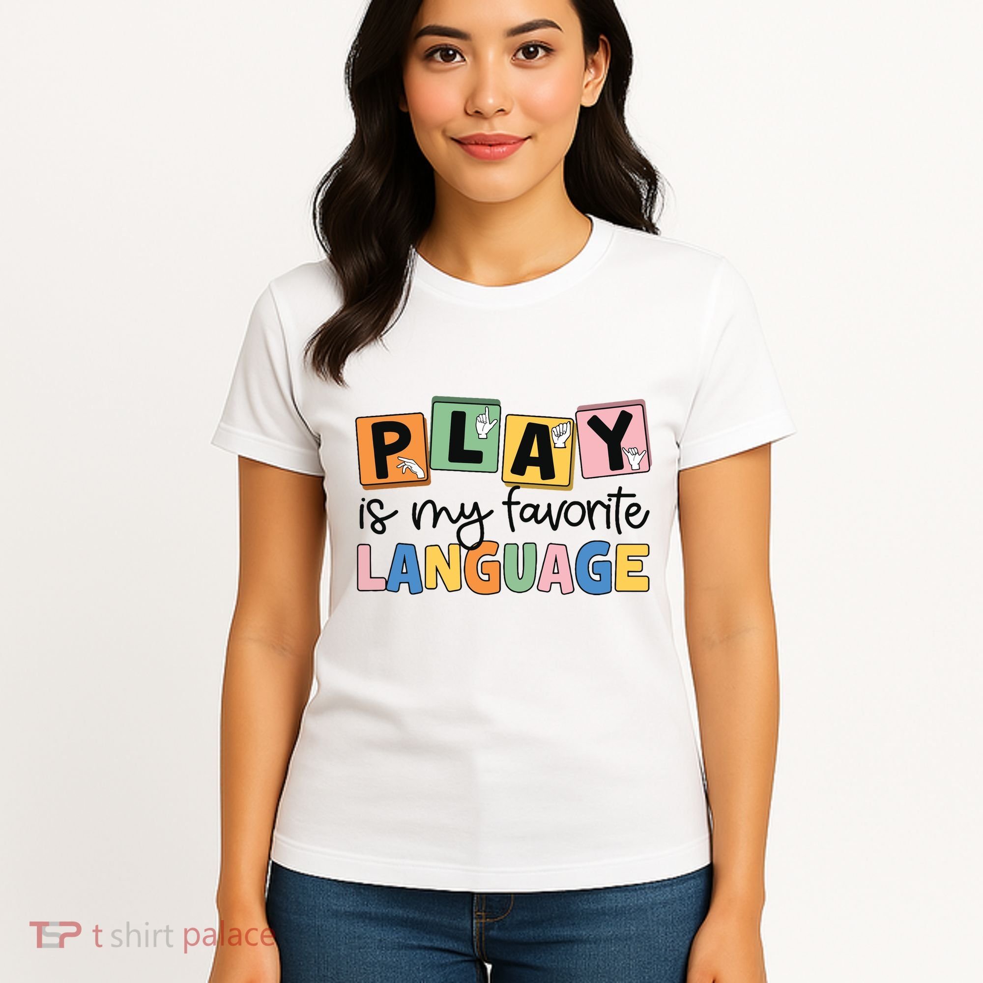 Speech Therapy Play Is My Favorite Language Slp Women's T-Shirt