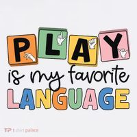 Speech Therapy Play Is My Favorite Language Slp Women's T-Shirt thumb 6