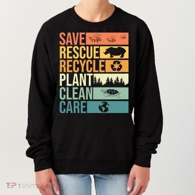 Save The Planet Climate Change Earth Day Women's Sweatshirt