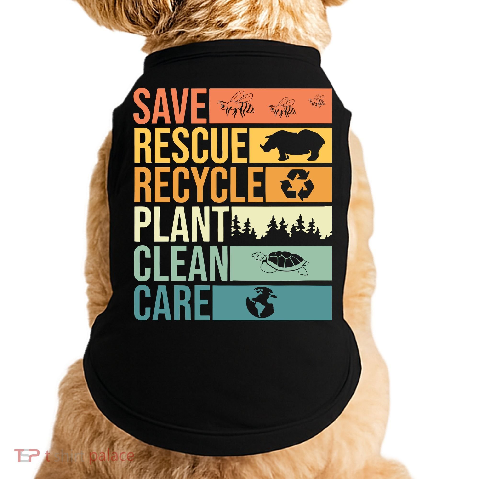 Save The Planet Climate Change Earth Day Doggie Tank