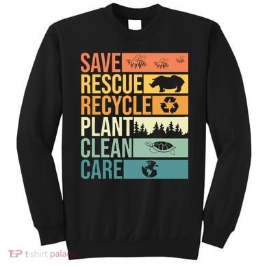 Save The Planet Climate Change Earth Day Sweatshirt