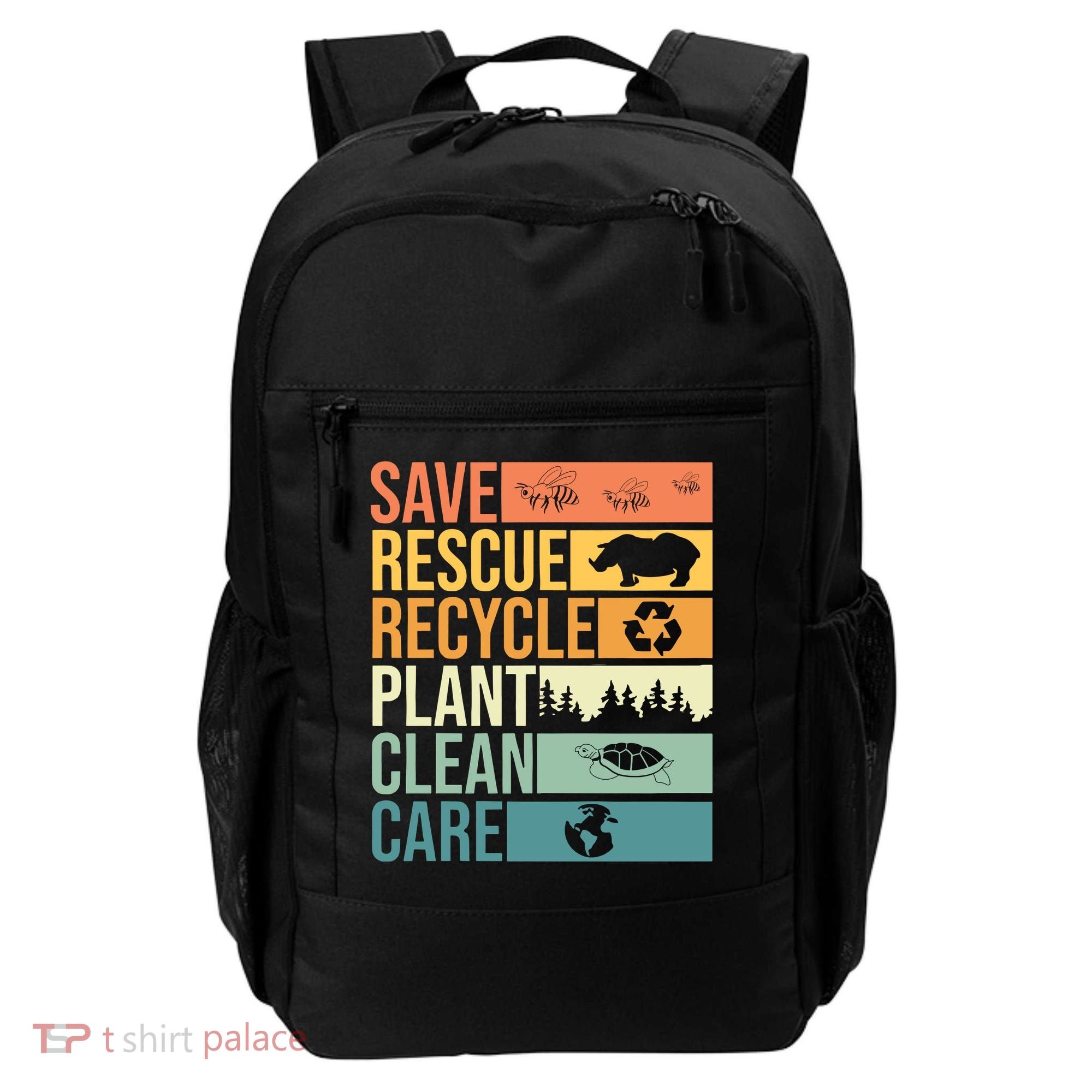 Save The Planet Climate Change Earth Day Backpack