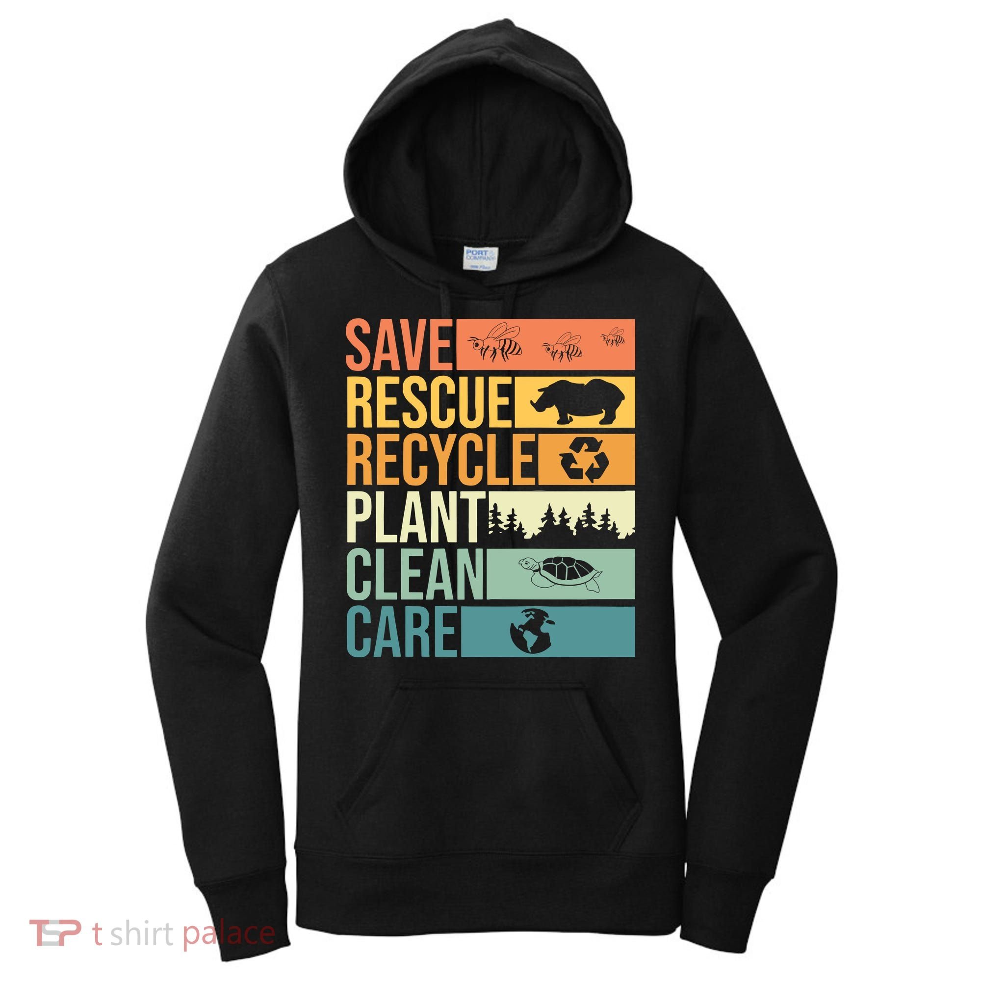 Save The Planet Climate Change Earth Day Women's Hoodie