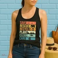 Save The Planet Climate Change Earth Day Women's Tank Top thumb 2