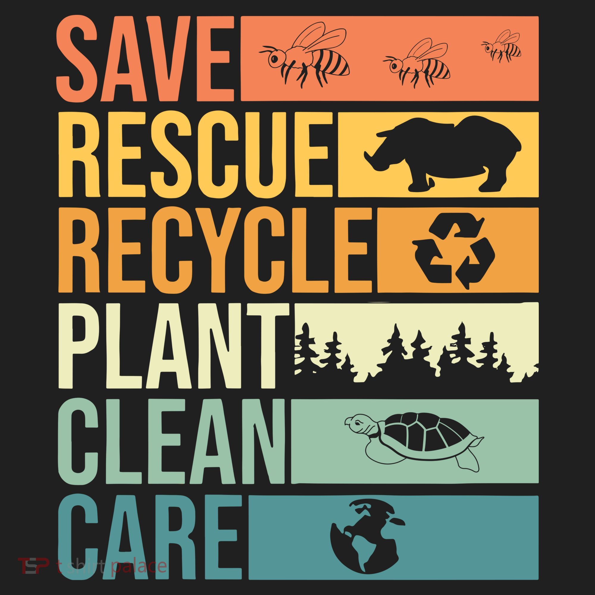 Save The Planet Climate Change Earth Day Golf Towel