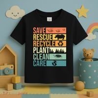 Save The Planet Climate Change Earth Day Toddler T-Shirt thumb 3