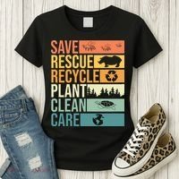 Save The Planet Climate Change Earth Day Women's T-Shirt thumb 3