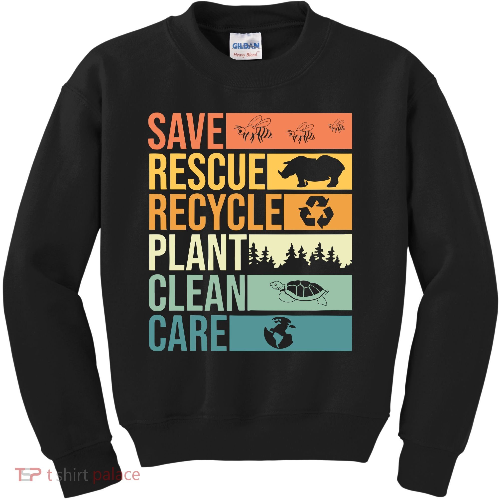 Save The Planet Climate Change Earth Day Kids Sweatshirt