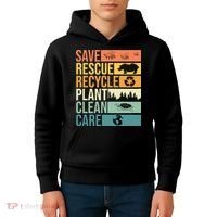 Save The Planet Climate Change Earth Day Kids Hoodie thumb 4