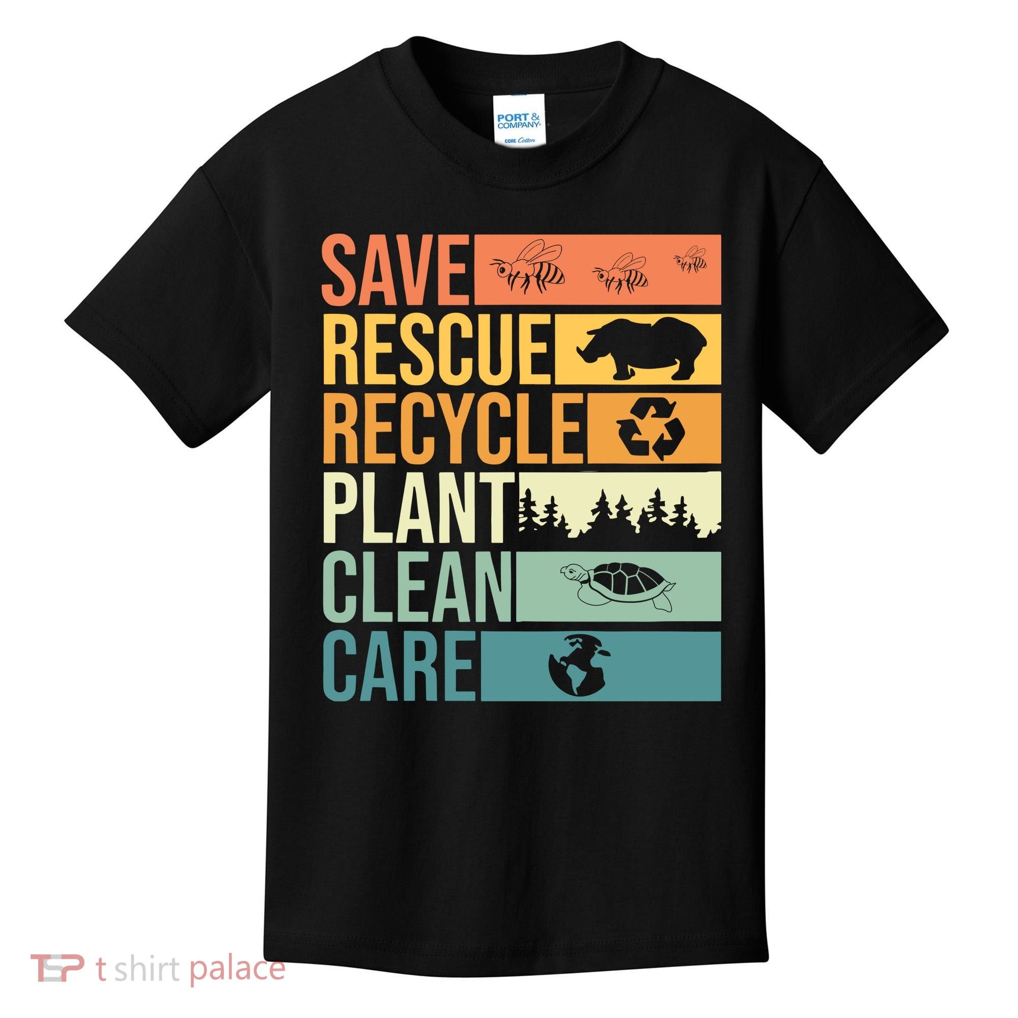 Save The Planet Climate Change Earth Day Kids T-Shirt