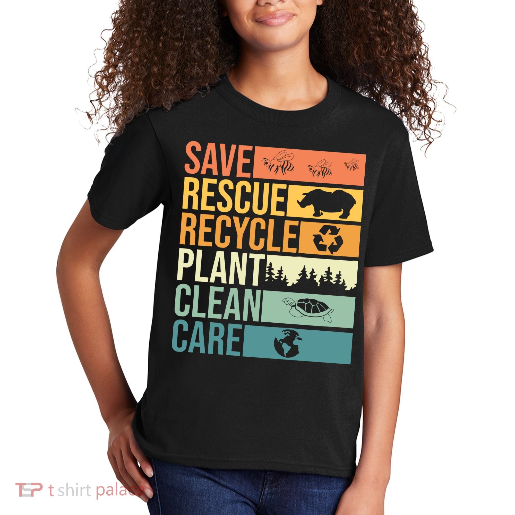 Save The Planet Climate Change Earth Day Kids T-Shirt