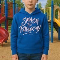 Smash The Patriarchy Meaningful Gift 'S Rights Gift Resist Kids Hoodie thumb 2