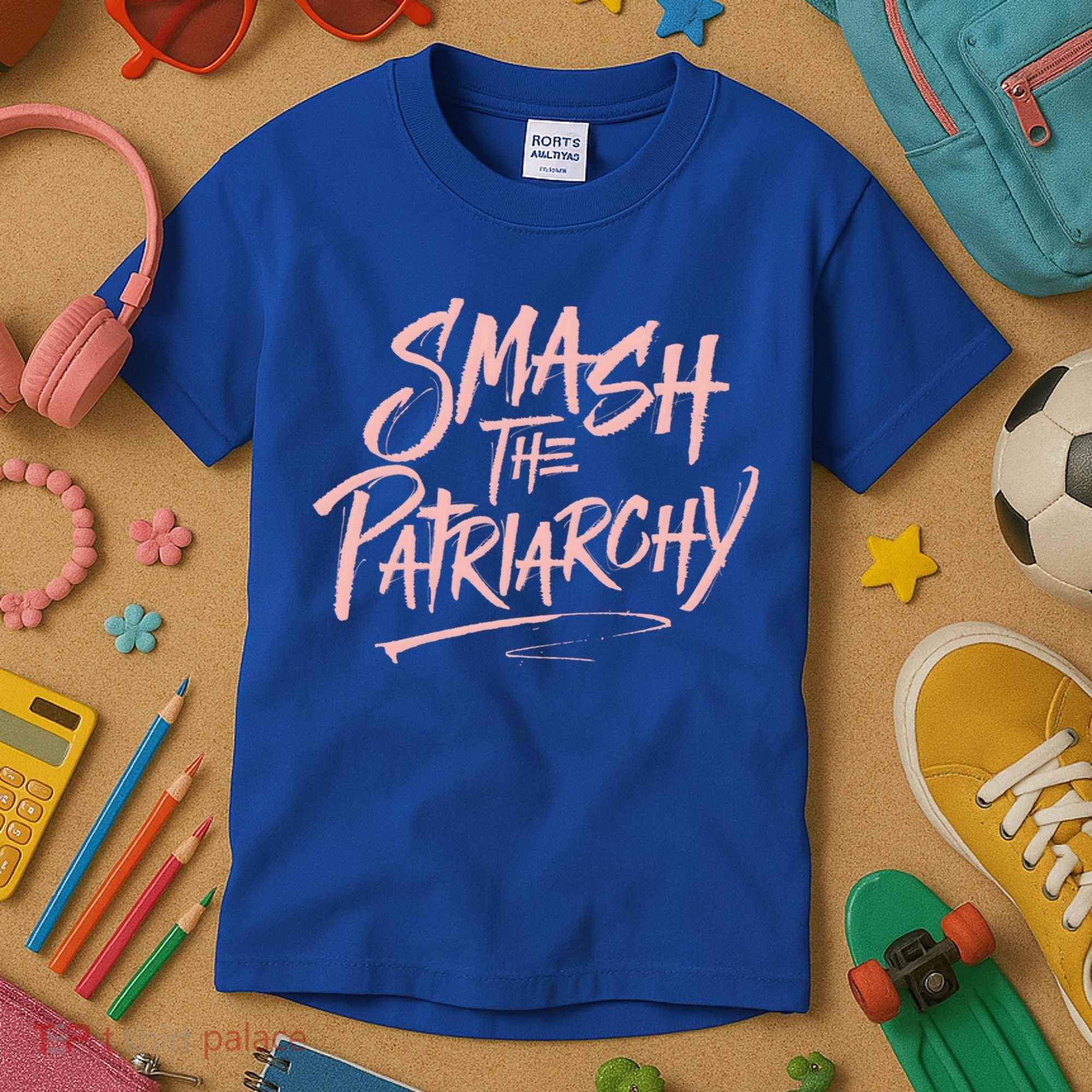 Smash The Patriarchy Meaningful Gift 'S Rights Gift Resist Kids T-Shirt