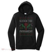 Sleigh the Patriarchy Feminist Women's Hoodie thumb 0