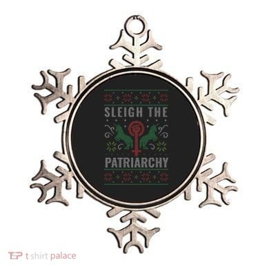 Sleigh the Patriarchy Feminist Ornament