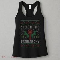 Sleigh the Patriarchy Feminist Women's Tank Top thumb 3