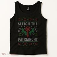 Sleigh the Patriarchy Feminist Tank Top thumb 2