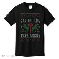 Sleigh the Patriarchy Feminist Kids T-Shirt thumb 0