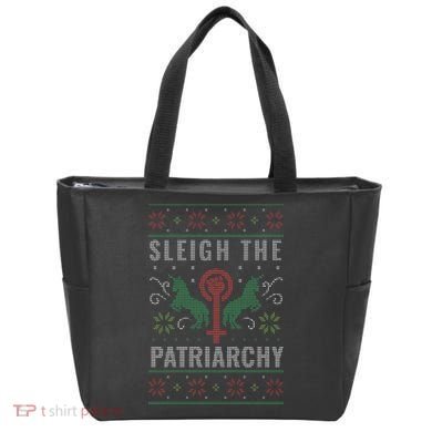 Sleigh the Patriarchy Feminist Tote Bag