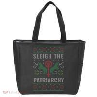 Sleigh the Patriarchy Feminist Tote Bag thumb 0