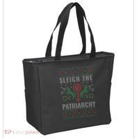 Sleigh the Patriarchy Feminist Tote Bag thumb 2