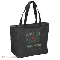 Sleigh the Patriarchy Feminist Tote Bag thumb 2